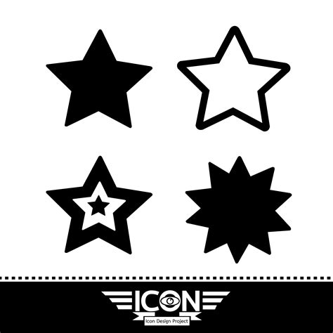 Icono Estrella Signo Símbolo 633416 Vector En Vecteezy
