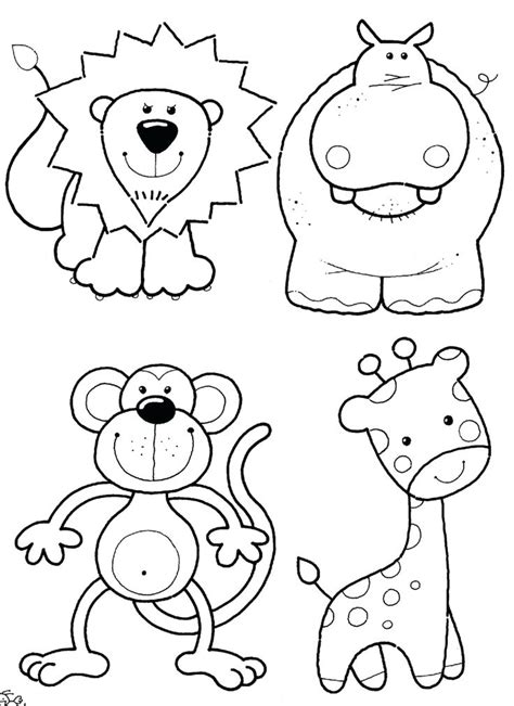 Push pack to pdf button and download pdf coloring book for free. Free Printable Jungle Animal Coloring Pages at GetDrawings ...