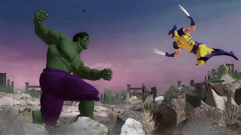 Wolverine Vs The Hulk Hd Wallpaper Background Image 2000x1125