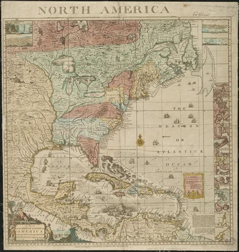 A Map Of The British Empire In America With The French And Spanish