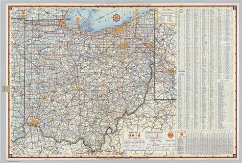 Shell Highway Map Of Ohio David Rumsey Historical Map Collection