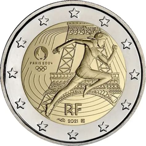 France 2 Euro Coin Summer Olympics Paris 2024 Handover Of The
