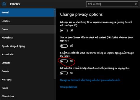 Click the cog icon on the start menu to find it. How to Turn off Windows 10 Spy Keylogger Privacy Settings