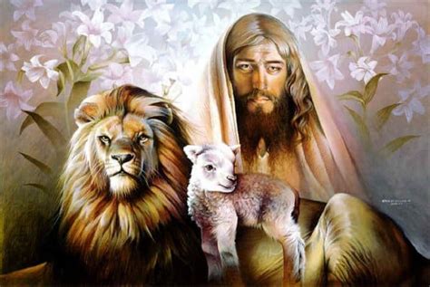Jesus Lion And Lamb Turnback To God