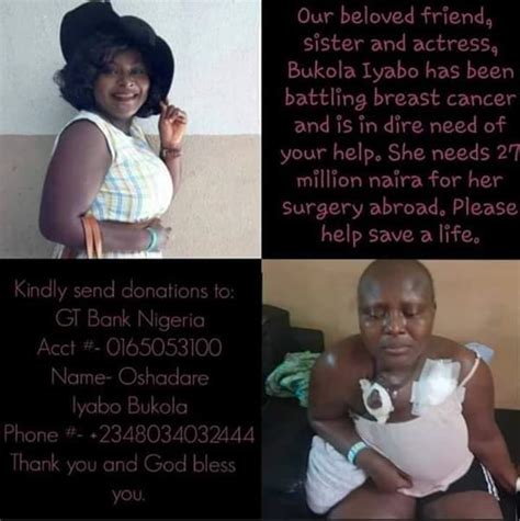 Bukola Iyabo Oshadare Dies Of Cancer Photos Celebrities Nigeria