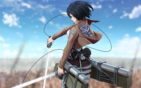 Fond Décran Anime Filles Anime Shingeki No Kyojin Mikasa Ackerman