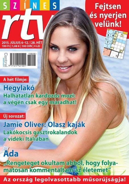 Adrienn Pintér Szines Rtv Magazine 06 July 2015 Cover Photo Hungary