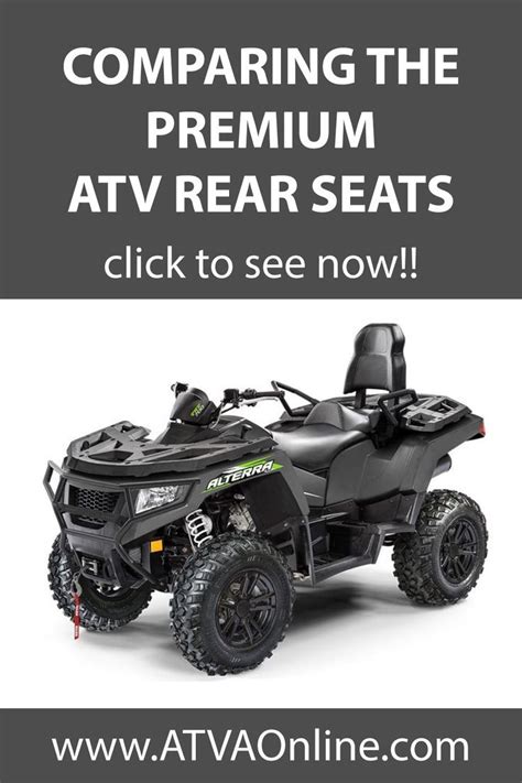 Comparing The Premium ATV Rear Seats Rear Seat Atv Seating