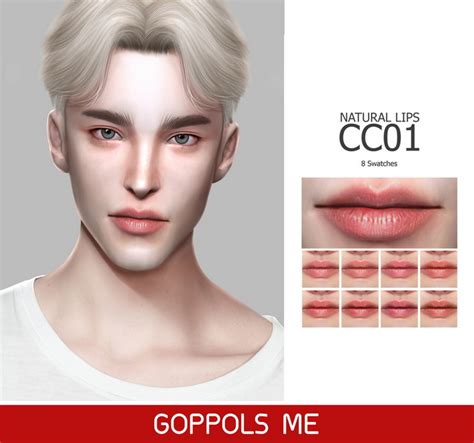 Gpme Natural Lips Cc01 At Goppols Me The Sims 4 Catalog