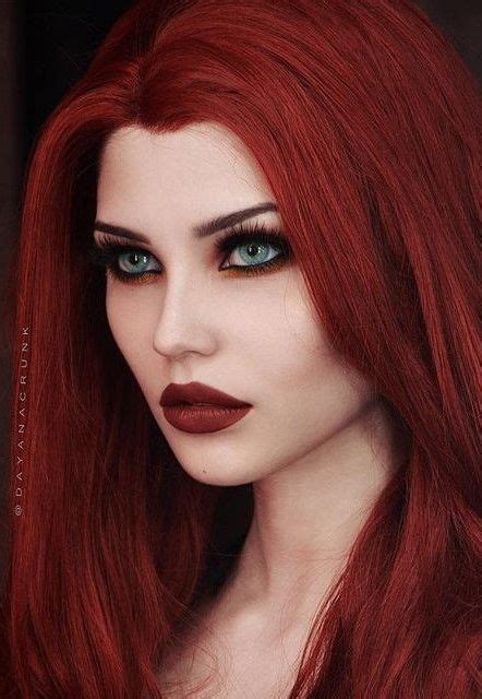 Pin By Ruby Stephens On Model Dayana Crunk Melgares Red Hair Makeup Short Red Hair Cherry