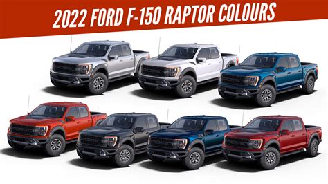 2022 Ford F 150 Raptor All Color Options Images Ford F150 Ford