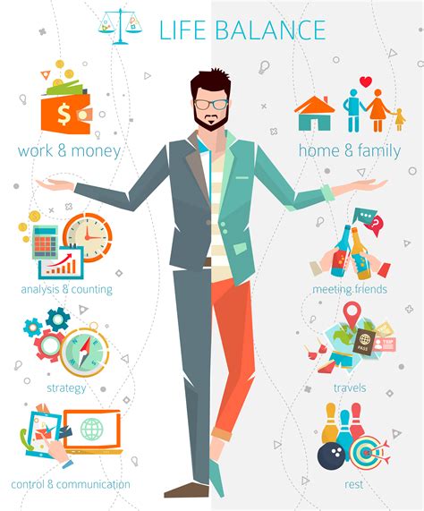 Concept Of Work And Life Balance 667965 Vector Art At Vecteezy