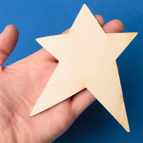 Unfinished Wood Folk Star Cutout Wood Stars Unfinished Wood Craft