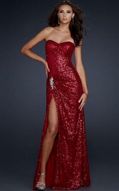 Pin By Merv Fry On Dresses Red Prom Dress Sparkly Long Sparkly