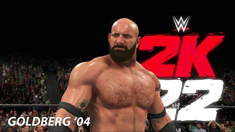 WWE 2K22 Goldberg W Full Beard 2004 Attire WWE 2K22 Mods YouTube