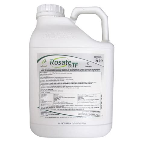 Rosate 360 Tf Glyphosate Weed Killer 5 Litres Afs Supplies