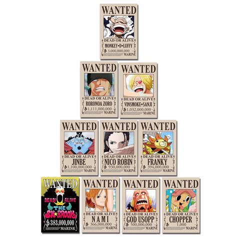 Straw Hat Pirates Wanted Posters And Top Review
