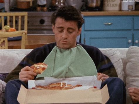 Joey Eating Pizza  Friends Joeytribbiani Mattleblanc Discover