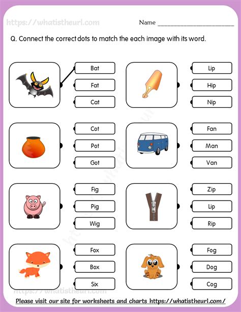 Match The Correct Word Worksheets For Grade 1 Your Home Teacher