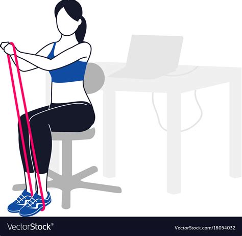 Aerobic And Workout Icons Royalty Free Vector Image