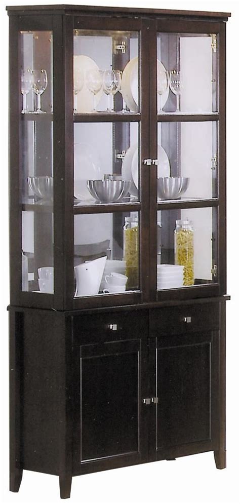Bookcases—from ladder shelves to bookcases with doors—are a great way to both store books and display decor. Springs Contemporary Slim China Cabinet by Coaster ...