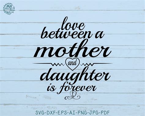 Love Between A Mother And Daughter Is Forevermother Day Etsy