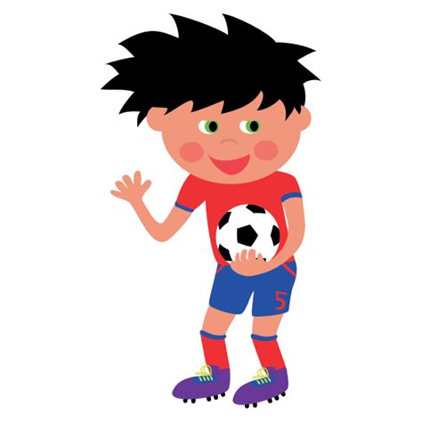 Cartoon Soccer Player Free Svg