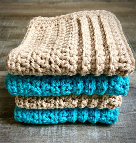 Easy Herringbone Dishcloth Free Crochet Pattern Artofit