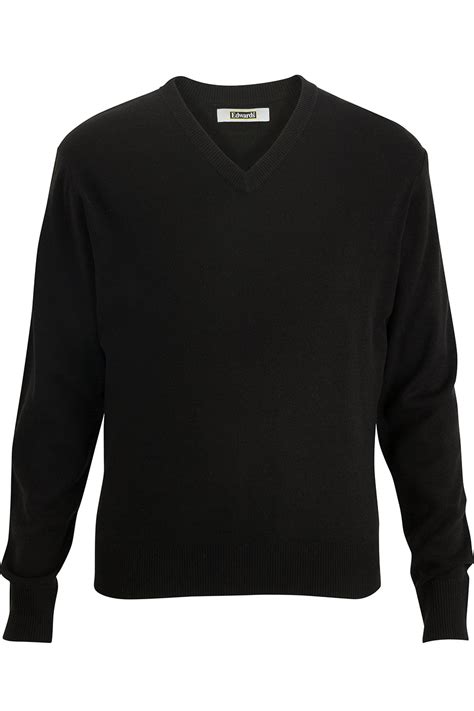Essential V Neck Acrylic Sweater Edwards Garment