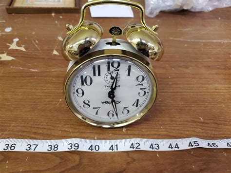 Westclox Twin Bell Alarm Clock Not Old Working Conditon