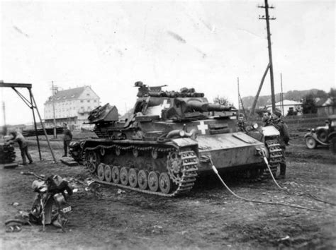 Panzer Iv Ausf B Lomza Poland 1939 World War Photos