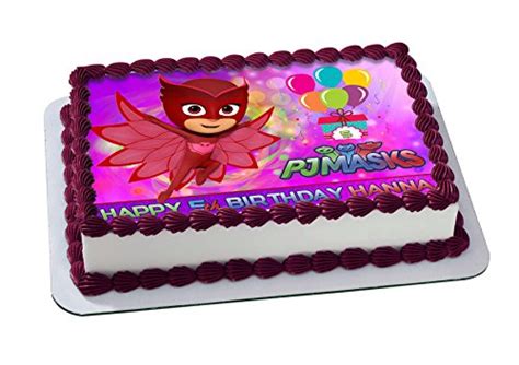 Owlette Pj Masks Edible Image Cake Topper Personalized Icing Sugar