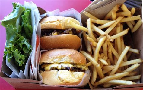 As far as the food. The double cheeseburgers from Pier Burger--Santa Monica ...