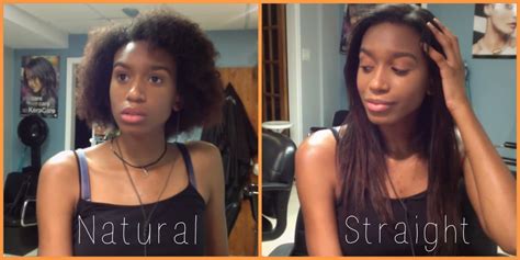 Straightening My Natural Hair Youtube