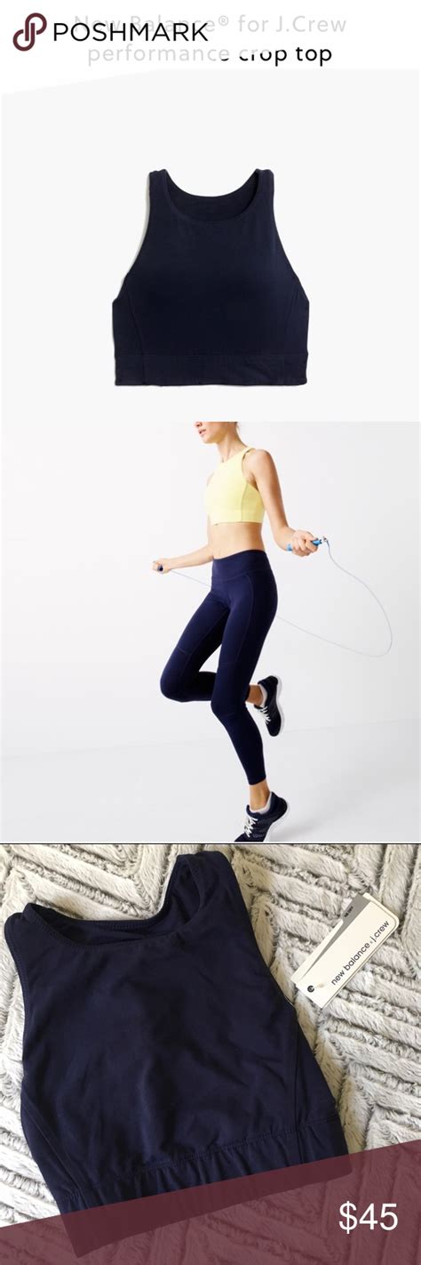 New Balance For Jcrew Performance Crop Top Xs Nwt Clothes Design