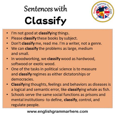 Sentences With Classify Classify In A Sentence In English Sentences For Classify English