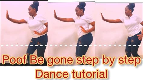 how to do the poof be gone dance challenge tiktok dance tutorial step by step for beginners