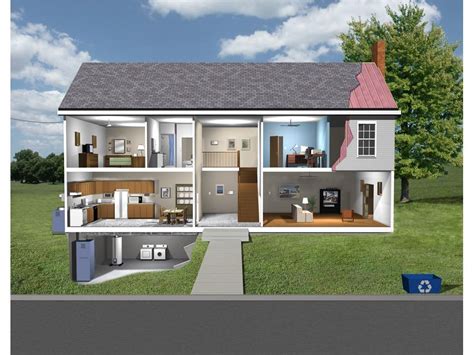 House Cutaway House French House House Styles