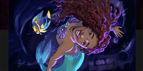 Fans Create Halle Bailey Little Mermaid Artwork For Live Action Film