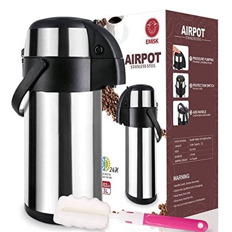 A large coffee thermos with pump can help you prepare and hold larger amounts of coffee for more than a single person. 5 Best Large Coffee Thermos With Pump of 2021 - Coffee ...