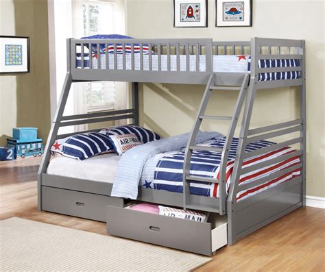 Kids hilton head gray 5 pc full bookcase bedroom. grey-bedroom-furniture-with-metal-bunk-beds-twin-for-kids-bedroom-furnitures | Roy Home Design