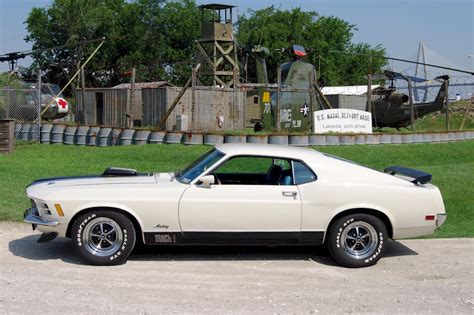 Wimbledon White 1970 Mach 1 Ford Mustang Fastback