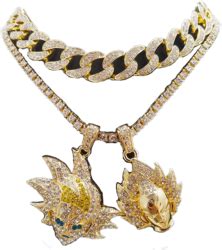 Pin amazing png images that you like. Goku X Vegeta Gold Chain Set (PNG) | Official PSDs