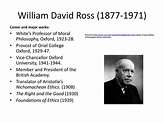 PPT - William David Ross (1877-1971) PowerPoint Presentation, free ...