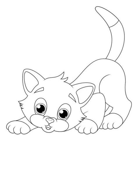 Pisica De Colorat Desene Cu Pisici De Colorat Planșe și Imagini De