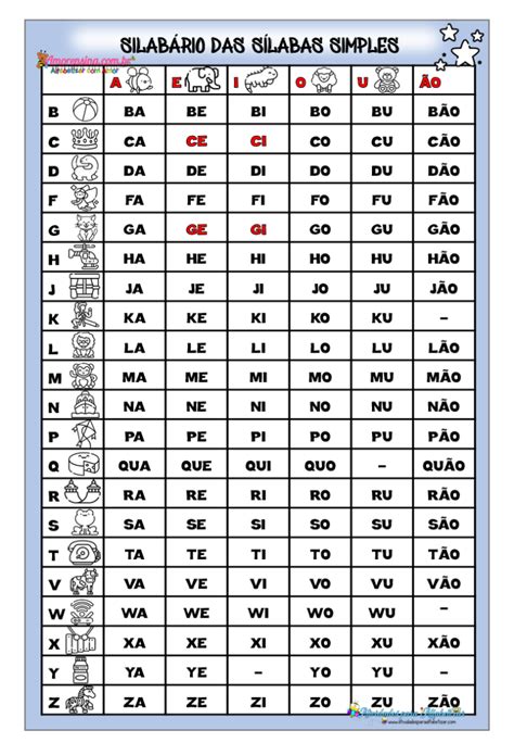 Silab Rio Simples Para Imprimir Ano
