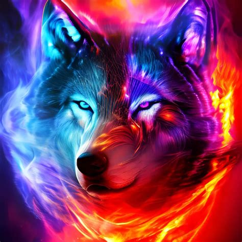 Fire Wolf Wallpapers On Wallpaperdog