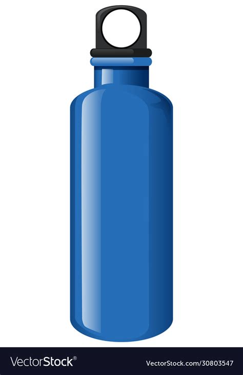 Blue Water Bottle On White Background Royalty Free Vector