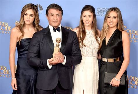 Sylvester Stallones Three Daughters Named Miss Golden Globe 2017