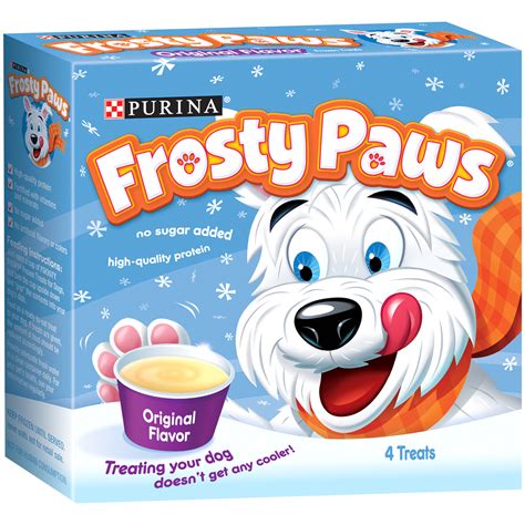 Purina Frosty Paws Original Flavor Frozen Dog Treats 4 Cups Per Box